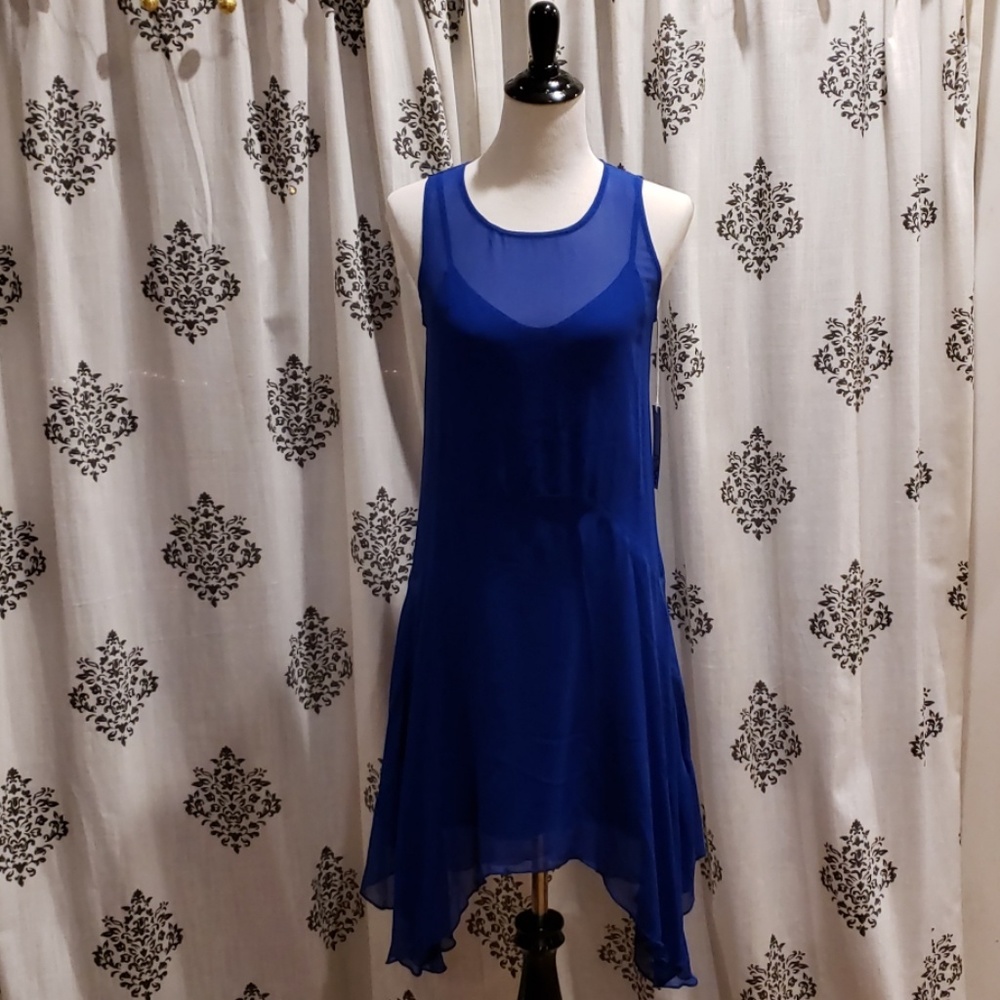 Blue BNWT Maggie Ward MW Louise Brooks Dress